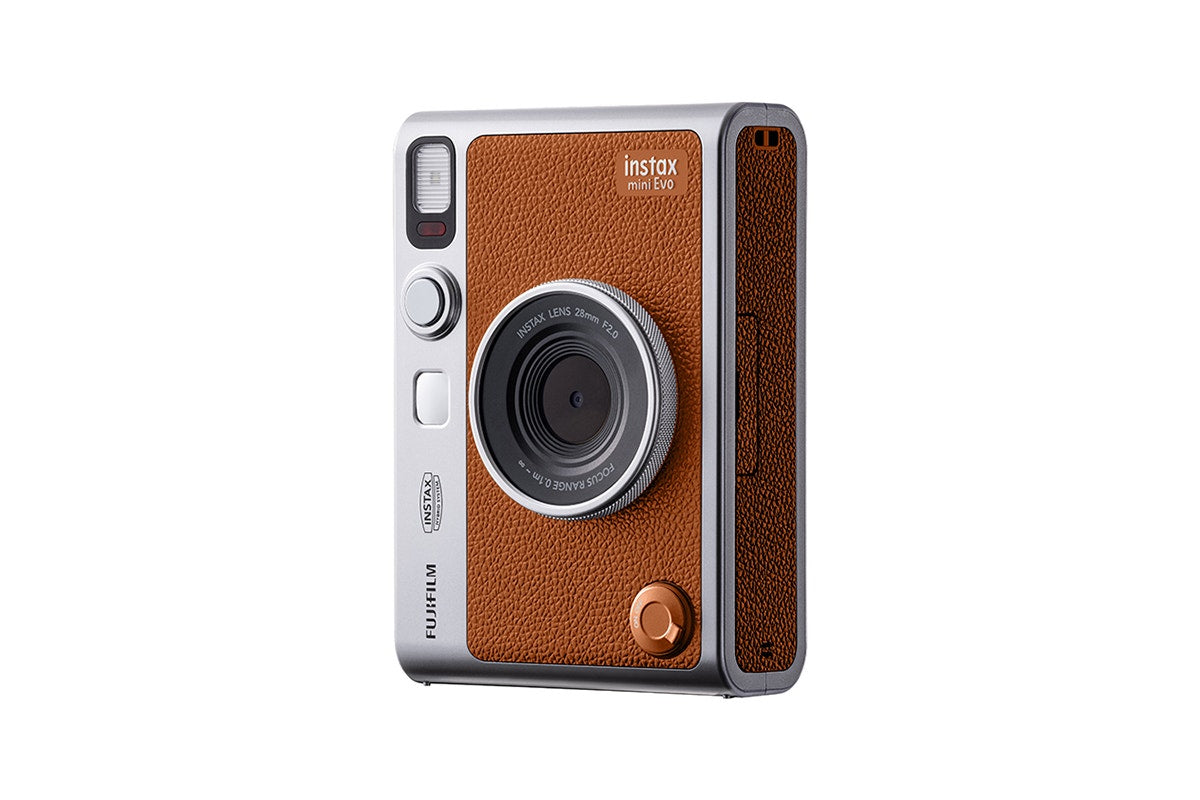 Fujifilm Instax Mini EVO Instant Camera Bundle (Brown)