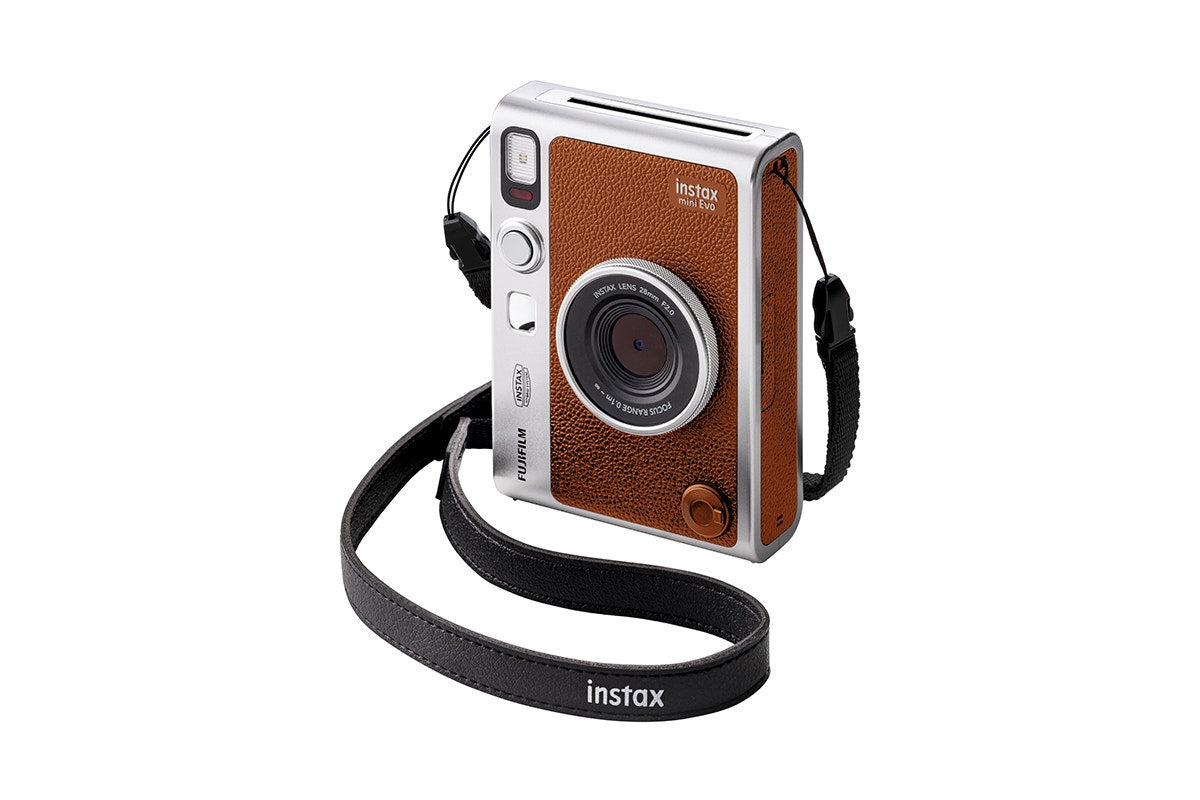 Fujifilm Instax Mini EVO Instant Camera Bundle (Brown)