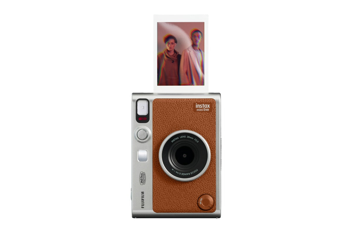 Fujifilm Instax Mini EVO Instant Camera Bundle (Brown)