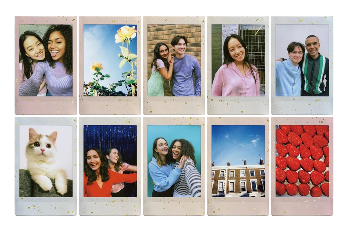 Fujifilm Instax Mini LiPlay Instant Camera Bundle (Sand Beige)