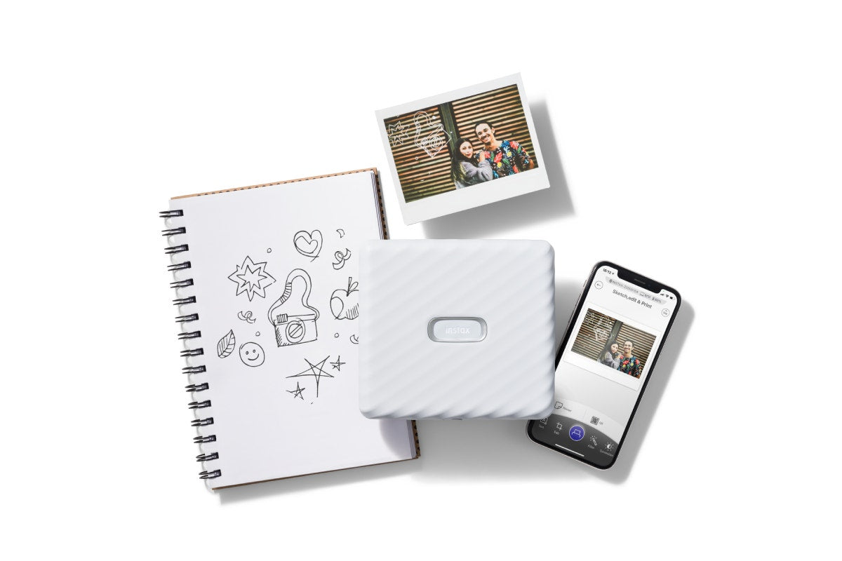 Fujifilm Instax Wide Link Smartphone Printer (Ash White)