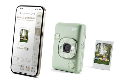 Fujifilm Instax Mini LiPlay 2-in-1 Hybrid Instant Camera and Smartphone Printer (Matcha Green)