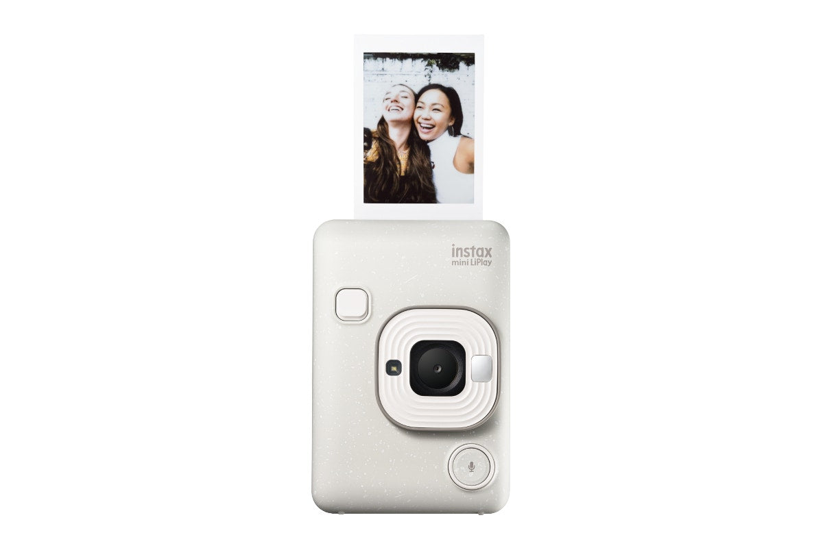 Fujifilm Instax Mini LiPlay 2-in-1 Hybrid Instant Camera and Smartphone Printer (Misty White)