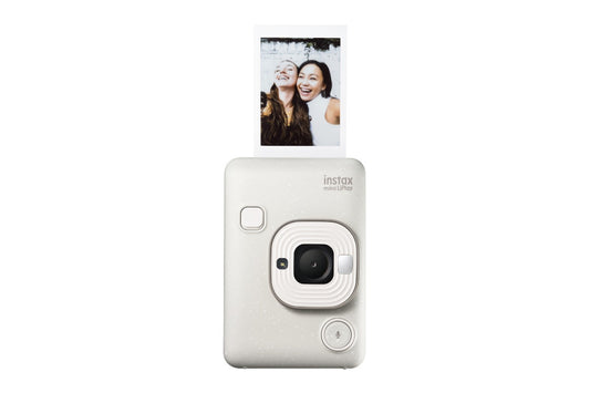 Fujifilm Instax Mini LiPlay 2-in-1 Hybrid Instant Camera and Smartphone Printer 2024 (Misty White)