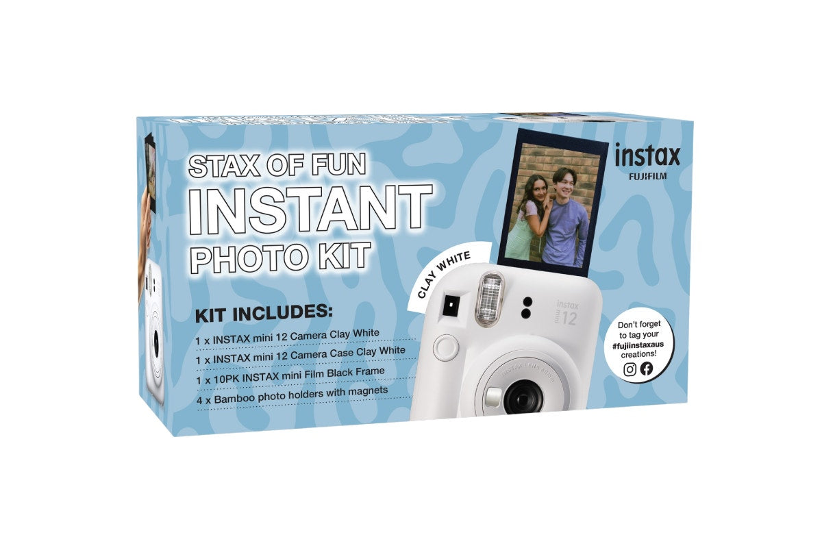 Fujifilm Instax Mini 12 Christmas Bundle (Clay White)