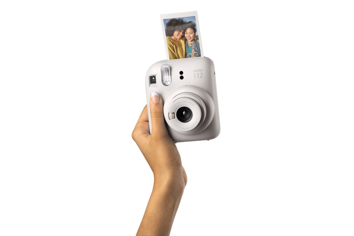Fujifilm Instax Mini 12 Memory Maker Bundle (Clay White)