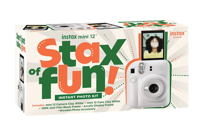 Fujifilm Instax Mini 12 Memory Maker Bundle (Clay White)