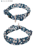 Floral Collar Saxony Blue