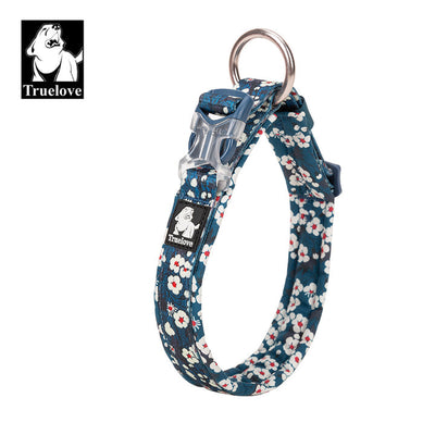 Floral Collar Saxony Blue