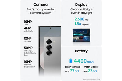Samsung Galaxy Z Fold6 5G (256GB, Navy)