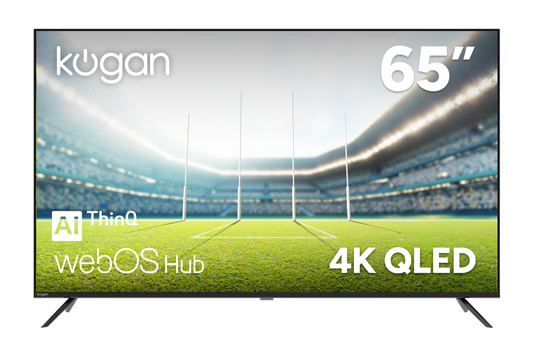 Kogan 65" QLED 4K WebOS ThinQ AI Smart TV - W94Q