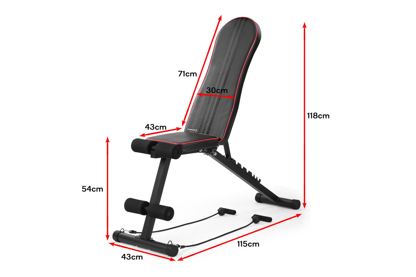 Fortis Adjustable FID Sit Up & Weight Bench | Auzzi Store