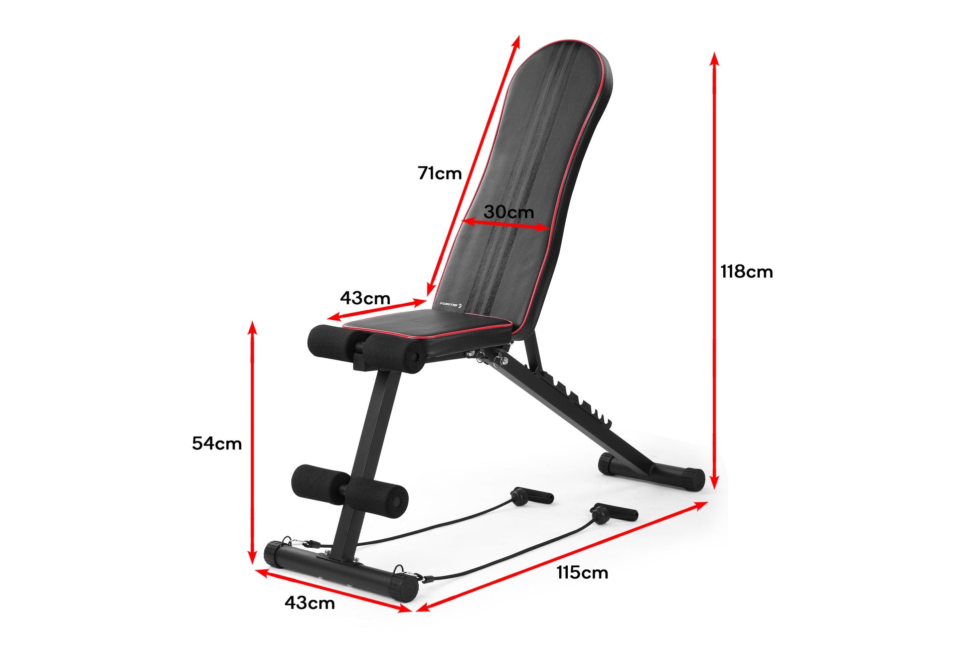 Fortis Adjustable FID Sit Up & Weight Bench | Auzzi Store