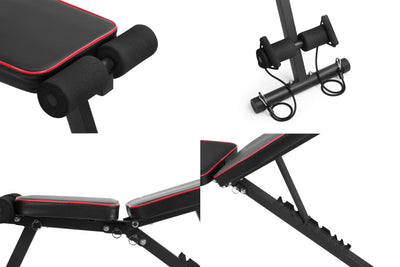 Fortis Adjustable FID Sit Up & Weight Bench