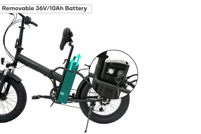 Fortis Shimano 6 Speed 20" Foldable Electric Bike | Auzzi Store