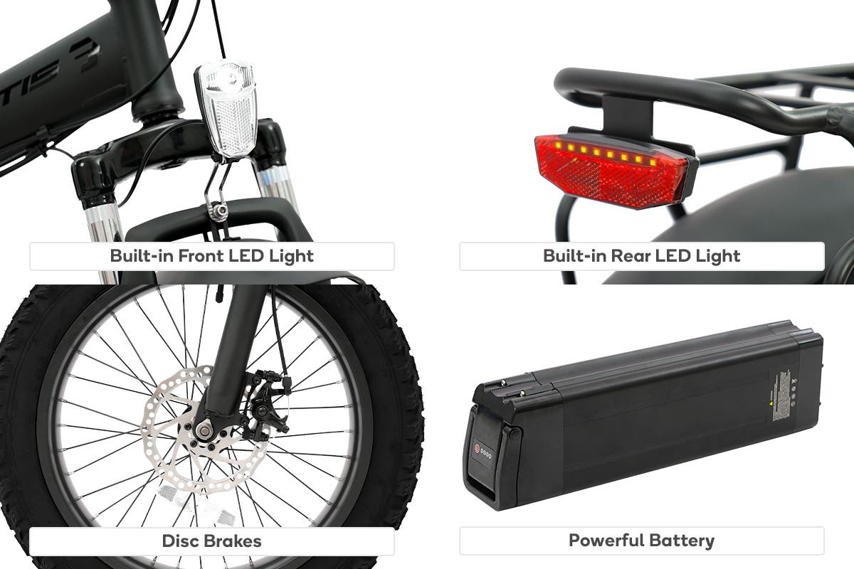 Fortis Shimano 6 Speed 20" Foldable Electric Bike | Auzzi Store