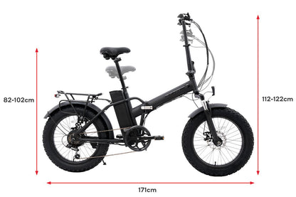 Fortis Shimano 6 Speed 20" Foldable Electric Bike | Auzzi Store