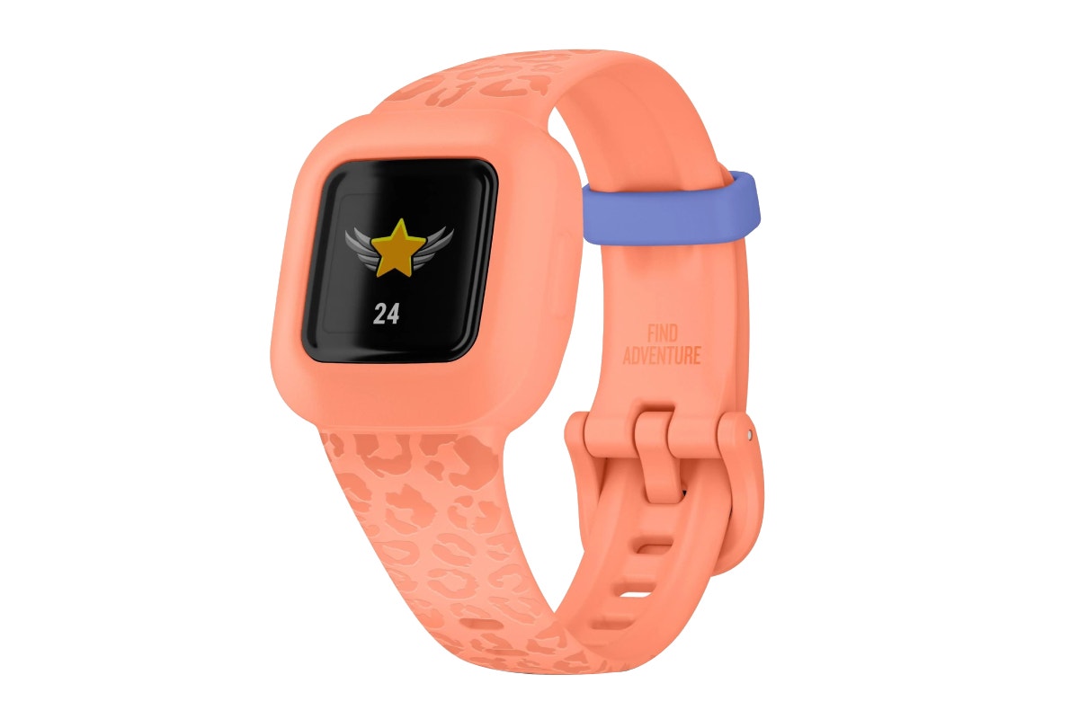 Garmin Vivofit Jr. 3 Fitness Tracker (Peach Leopard)