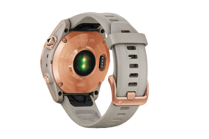 Garmin Fenix 7S Solar GPS Smart Sport Watch (Rose Gold/Light Sand Band)