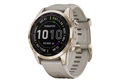Garmin Fenix 7S GPS Smart Sport Watch Sapphire Solar/Beige/42mm