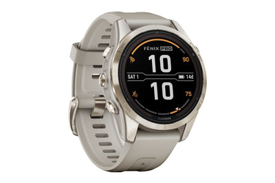 Garmin Fenix 7S Pro Sapphire Solar Smart Sports Watch - Gold, 42mm