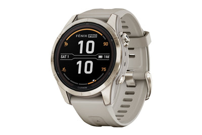 Garmin Fenix 7S Pro Sapphire Solar Smart Sports Watch - Gold, 42mm