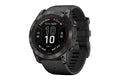 Garmin Fenix 7X Pro Sapphire Solar DLC Titanium Smart Sports Watch  - Carbon Grey/Black Band, 51mm