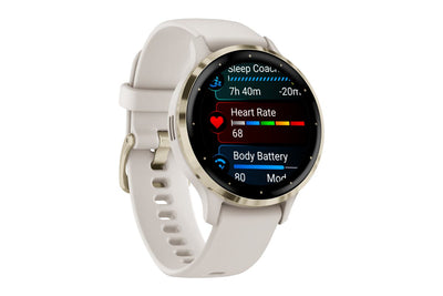 Garmin Venu 3S Smart Sports Watch (41mm) Ivory/Soft Gold