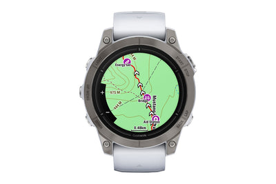 Garmin Epix Pro Gen 2 Sapphire Smart Sports Watch - Titanium with Whitestone Band, 47mm