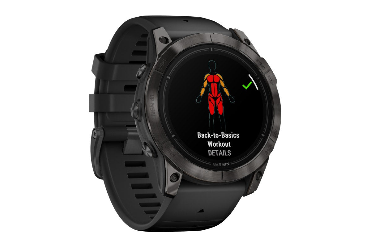 Garmin Epix Pro Gen 2 Sapphire Smart Sports Watch - Carbon Grey DLC Titanium with Black Band, 51mm