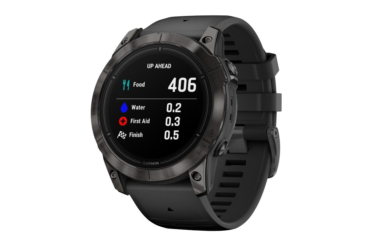 Garmin Epix Pro Gen 2 Sapphire Smart Sports Watch - Carbon Grey DLC Titanium with Black Band, 51mm