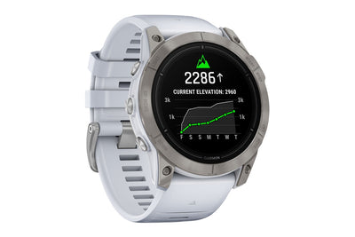 Garmin Epix Pro Gen 2 Sapphire Smart Sports Watch - Titanium with Whitestone Band, 51mm