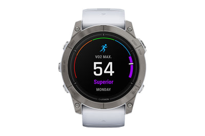 Garmin Epix Pro Gen 2 Sapphire Smart Sports Watch - Titanium with Whitestone Band, 51mm