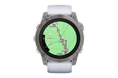 Garmin Epix Pro Gen 2 Sapphire Smart Sports Watch - Titanium with Whitestone Band, 51mm