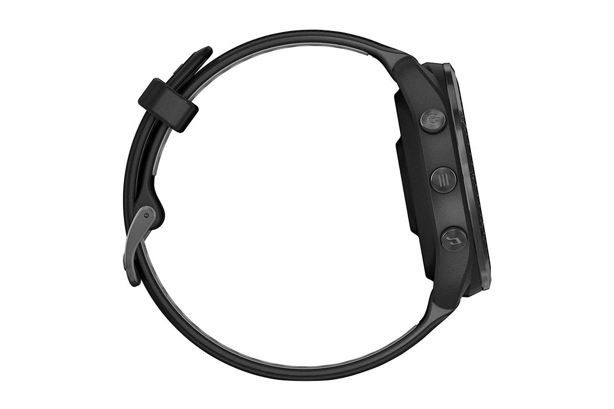 Garmin Forerunner 965 Smart Sports Watch (Carbon Grey DLC Titanium with Black/Powder Grey Band, 47mm)