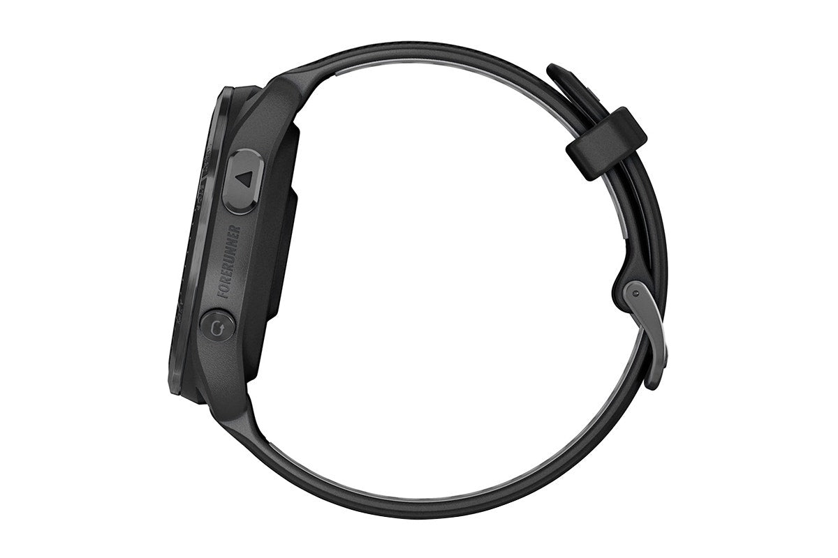 Garmin Forerunner 965 Smart Sports Watch (Carbon Grey DLC Titanium with Black/Powder Grey Band, 47mm)
