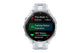 Garmin Forerunner 965 Smart Sports Watch (Titanium with Whitestone/Powder Grey Band, 47mm)