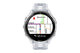 Garmin Forerunner 965 Smart Sports Watch (Titanium with Whitestone/Powder Grey Band, 47mm)