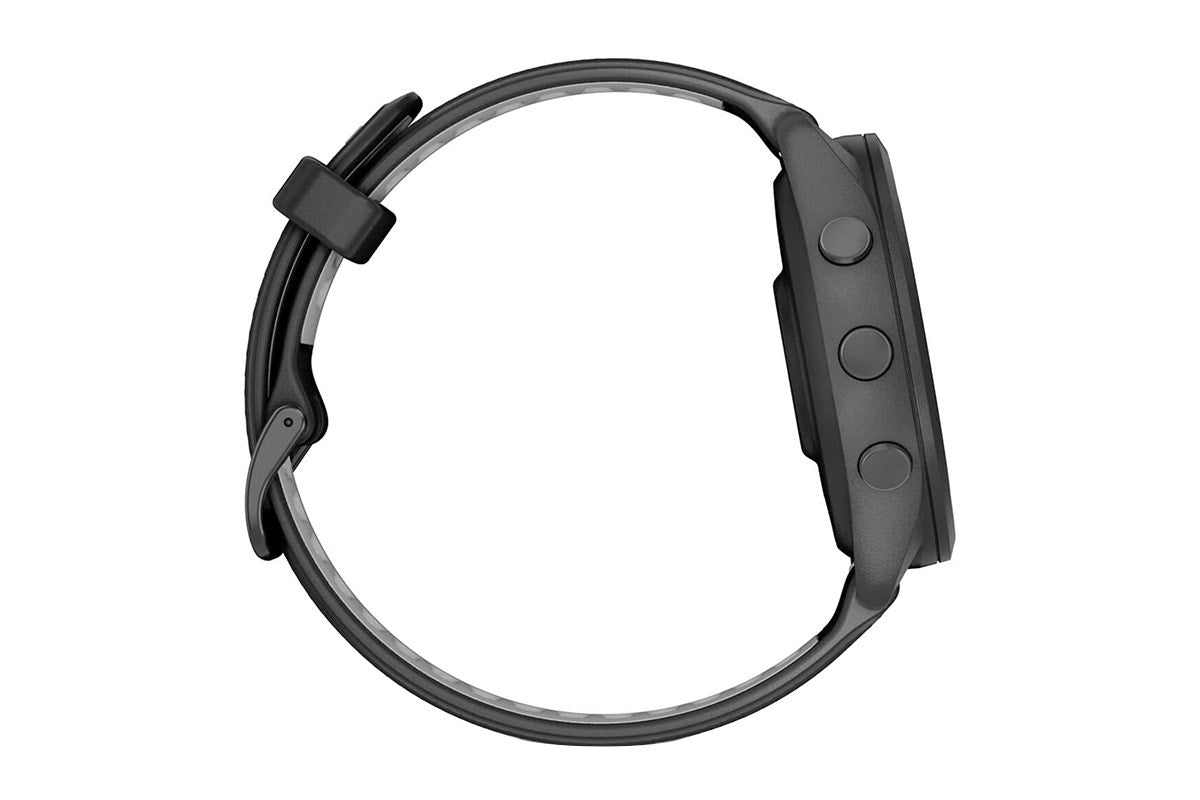 Garmin Forerunner 265 Smart Sports Watch (Black with Black/Powder Grey Band, 46mm)