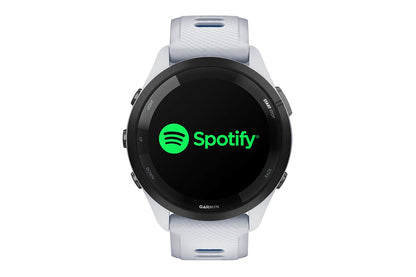 Garmin Forerunner 265 Smart Sports Watch (Black with Whitestone/Tidal Blue Band, 46mm)