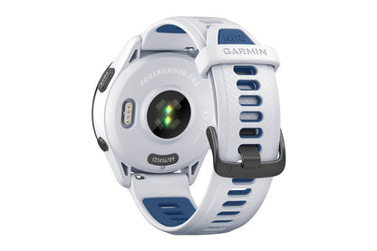 Garmin Forerunner 265 Smart Sports Watch (Black with Whitestone/Tidal Blue Band, 46mm)