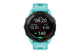 Garmin Forerunner 265 Smart Sports Watch (Black with Aqua/Black Band, 46mm)
