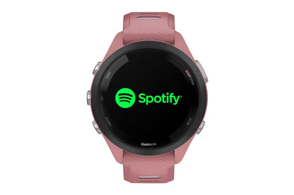 Garmin Forerunner 265S Smart Sports Watch (Black with Light Pink/Whitestone Band, 42mm)