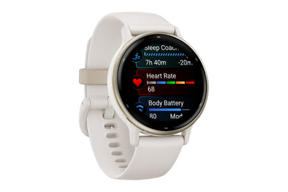 Garmin vivoactive 5 Smart Sports Watch (Ivory/Cream Gold)