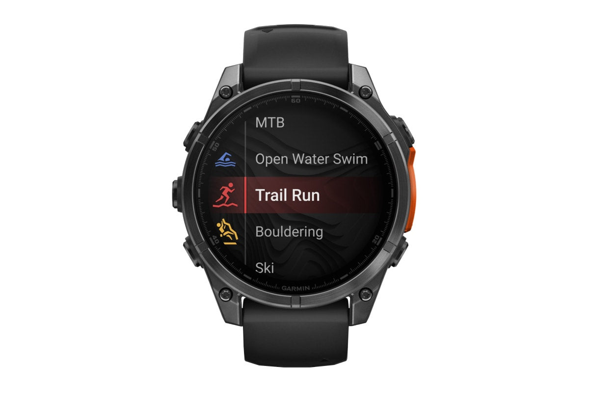 Garmin Fenix 8 AMOLED Smart Sports Watch (Slate Grey with Black Silicone Band, 47mm)