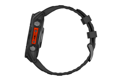 Garmin Fenix 8 AMOLED Smart Sports Watch (Slate Grey with Black Silicone Band, 47mm)