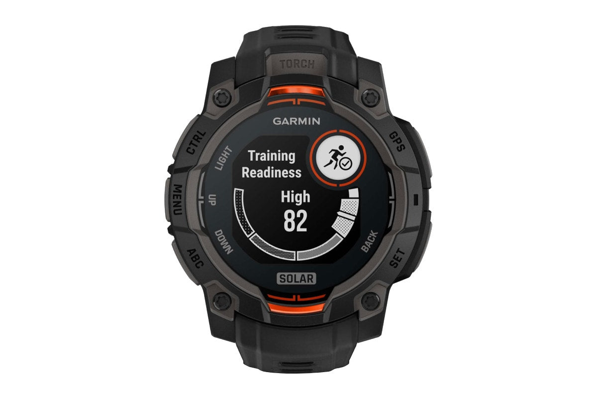 Garmin Instinct 3 Solar Smart Sports Watch (Black with Black Band; 45mm)