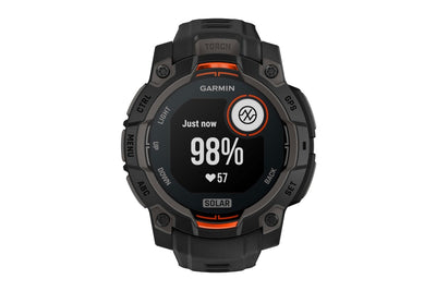 Garmin Instinct 3 Solar Smart Sports Watch - Black with Black Band; 45mm