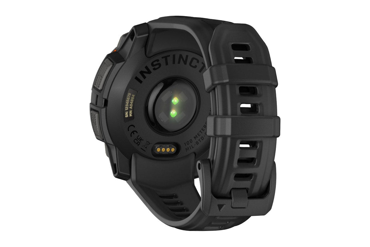 Garmin Instinct 3 Solar Smart Sports Watch (Black with Black Band; 45mm)