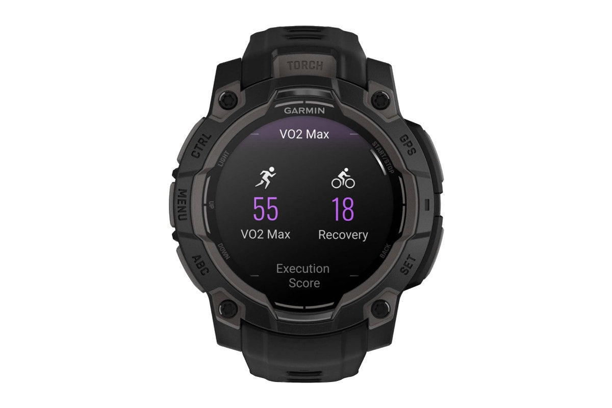 Garmin Instinct 3 AMOLED Smart Sports Watch (Black with Black Band; 45mm)